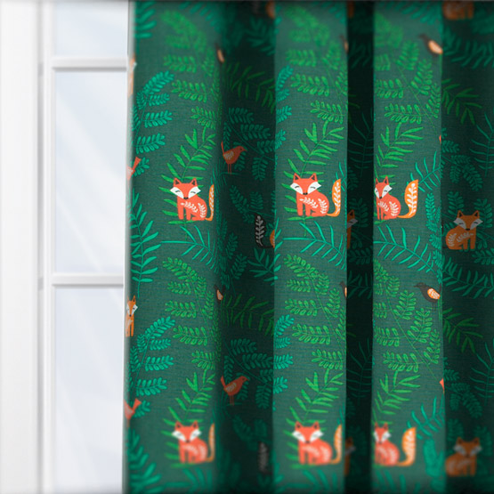 Fryetts Fern Forest Jade curtain