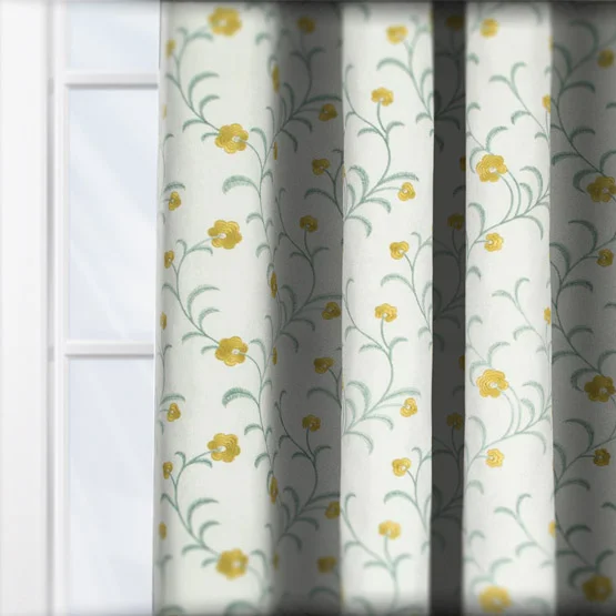 Japonica Ochre curtain