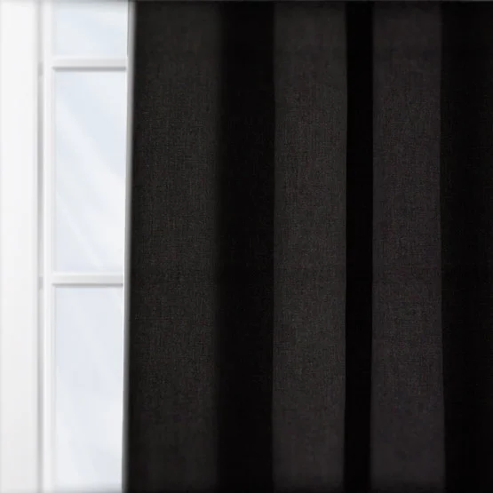 Liana Charcoal curtain
