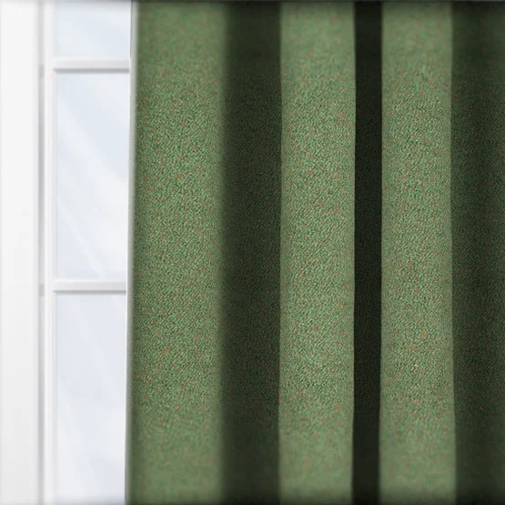 Lux Boucle Verdigris curtain