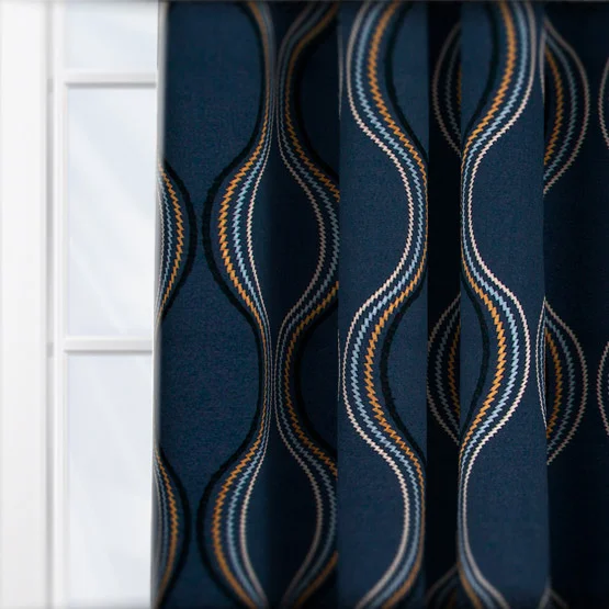 Metro Indigo curtain