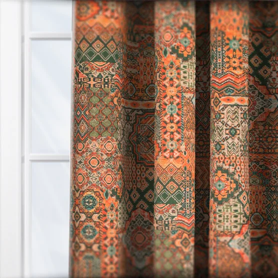 Persia Burnt Orange curtain