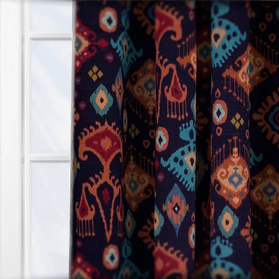 Peru Indigo curtain