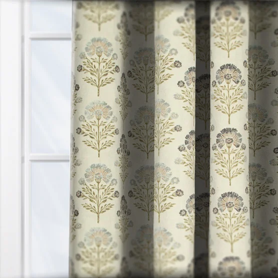 Pesaro Indigo curtain