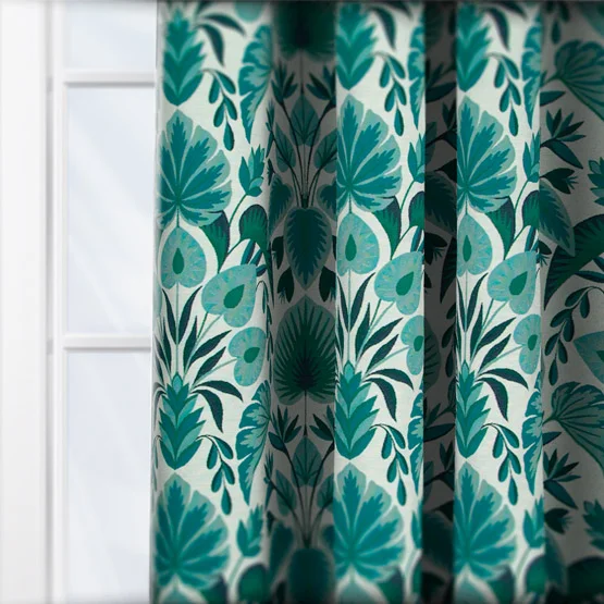 San Michele Teal curtain