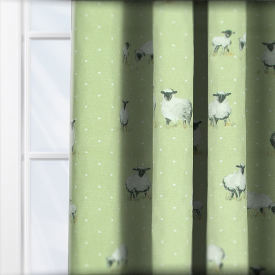 Fryetts Sheepy Sage curtain