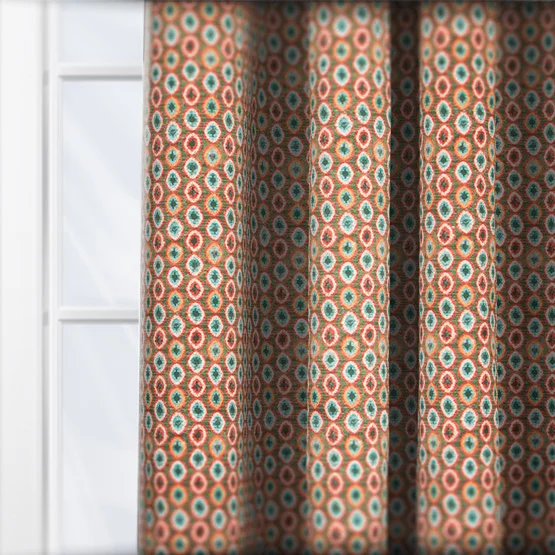 Shiraz Burnt Orange curtain