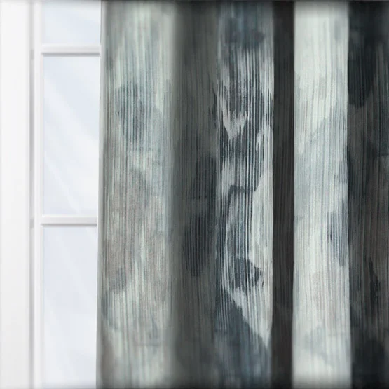 Stratus Charcoal curtain