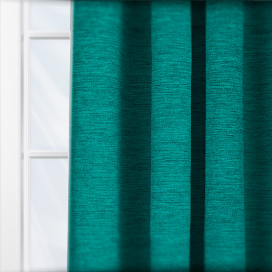 Fryetts Toronto Teal curtain