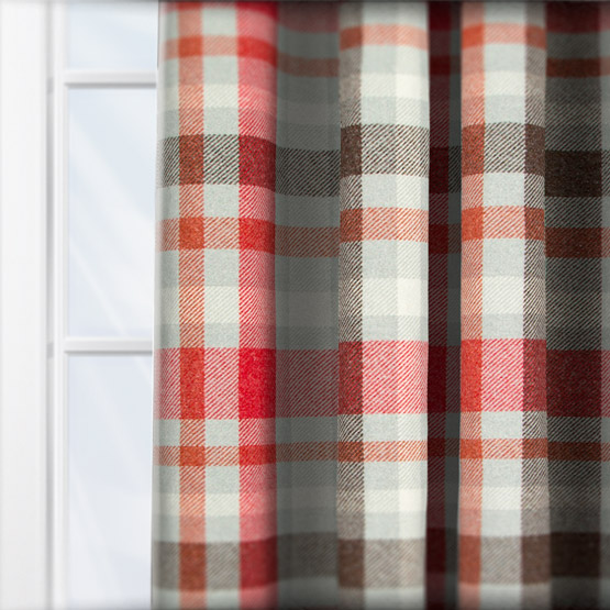 Fryetts Troon Rosso curtain