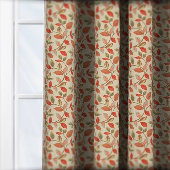 Vercelli Burnt Orange curtain