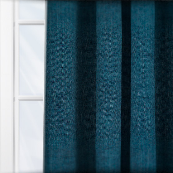 Gordon John Malaga Herringbone Aegean curtain