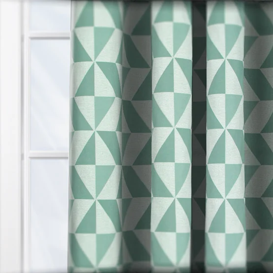 Tribeca Teal curtain
