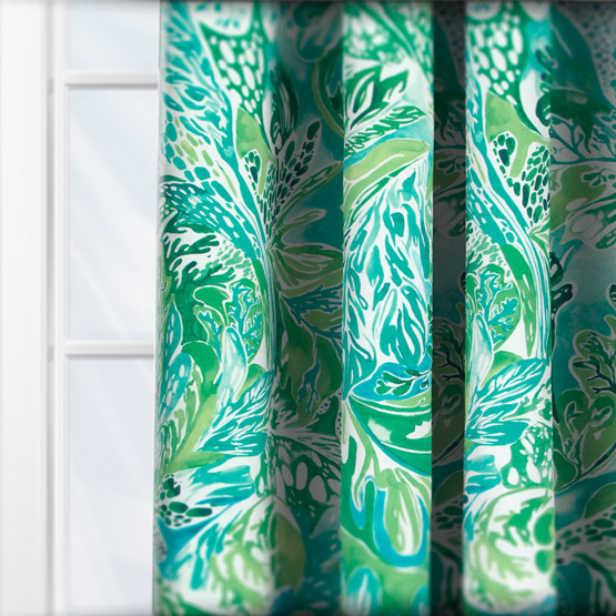 Harlequin Alotau Fig Leaf and Tree Canopy curtain