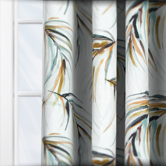 Harlequin Alvaro Honey Slate and Topaz curtain