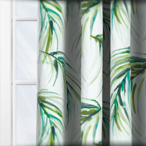 Harlequin Alvaro Lime Jade and Palm curtain