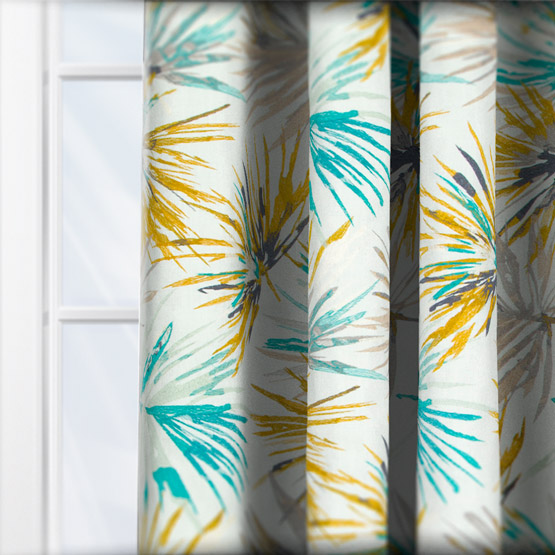 Harlequin Aucuba Teal curtain