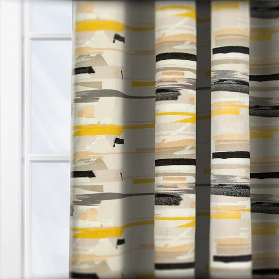 Harlequin Momentum Zeal Yellow curtain