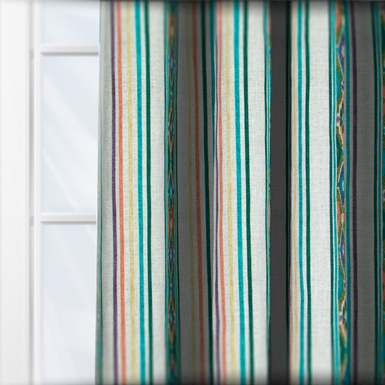 iLiv Boho Stripe Olivene curtain