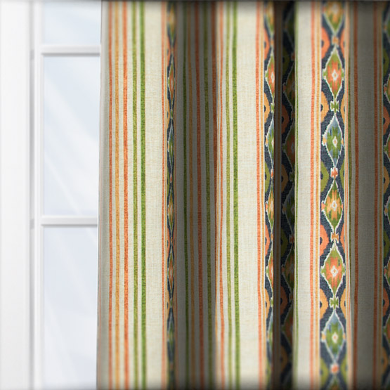 iLiv Boho Stripe Spice curtain