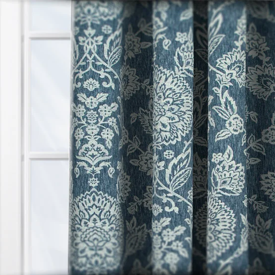 Madurai Indigo curtain