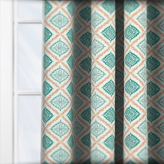 Napoli Sea Green curtain