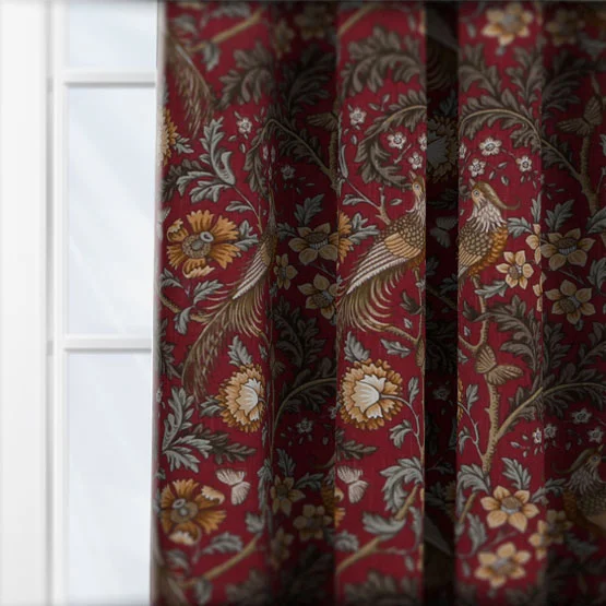 Oakmere Carmine curtain