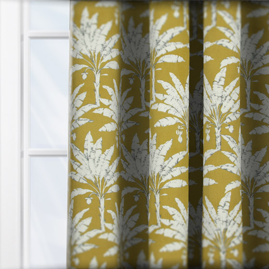 iLiv Palm House Ochre curtain