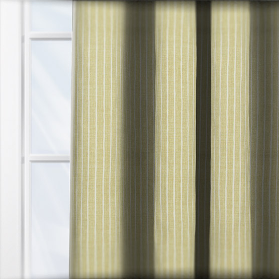 iLiv Pencil Stripe Ochre curtain