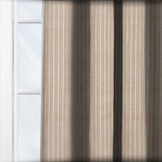 Pencil Stripe Rose curtain