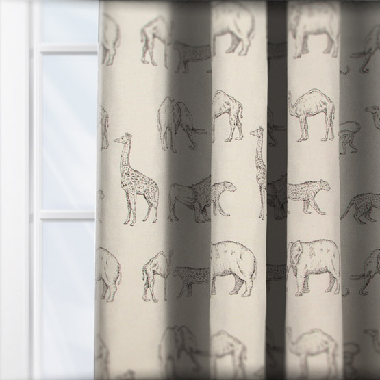 iLiv Prairie Animals Anthracite curtain