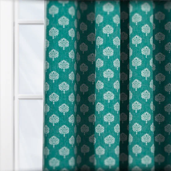 Segoa Sea Green curtain