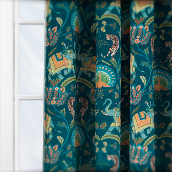 iLiv Sumatra Velvet Ocean curtain