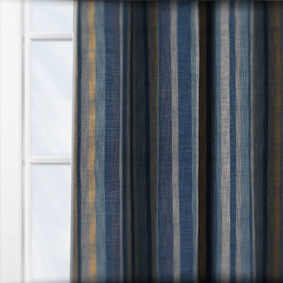 Tahoma Indigo curtain