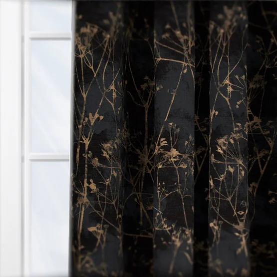 KAI Hana Ebony curtain