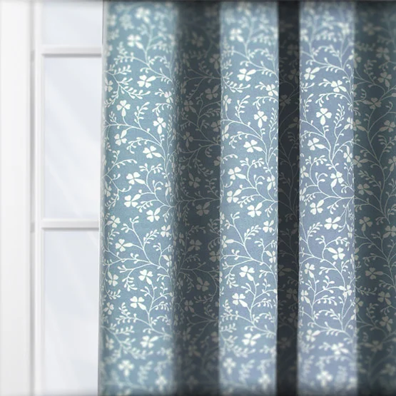 Laura Ashley Campion Newport Blue curtain