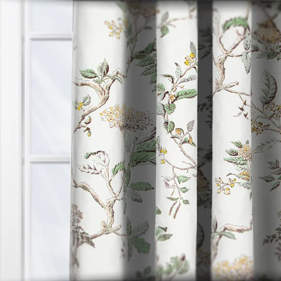 Laura Ashley Elderwood Fern Green curtain