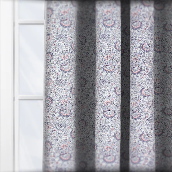 Laura Ashley Painswick Paisley Pale Slate curtain