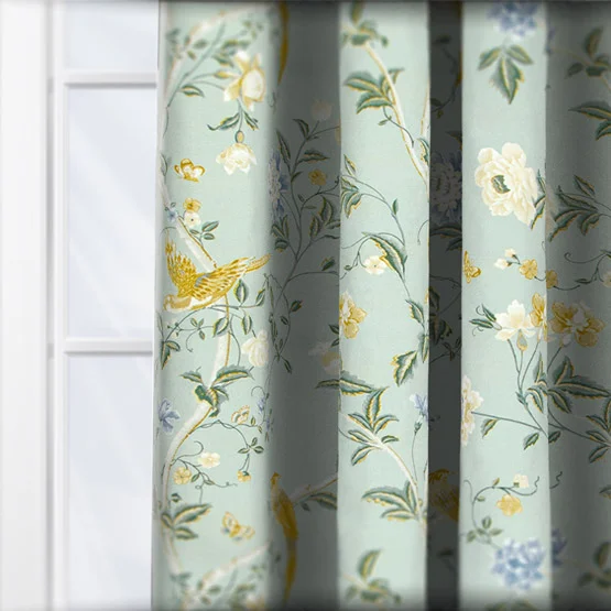 Laura Ashley Summer Place Jade Green curtain