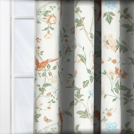 Laura Ashley Summer Place Sage Apricot curtain
