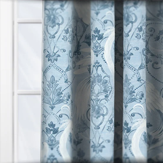 Laura Ashley Tregaron Midnight Blue curtain