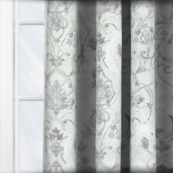 Laura Ashley Tregaron Silver curtain