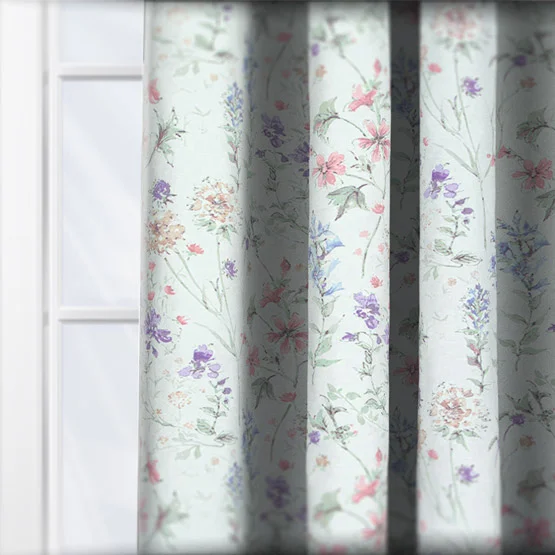 Laura Ashley Wild Meadow Chalk Pink curtain