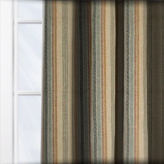 MOON Blenheim Natural Denim curtain