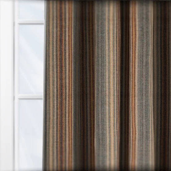 MOON Burleigh Denim Gold curtain