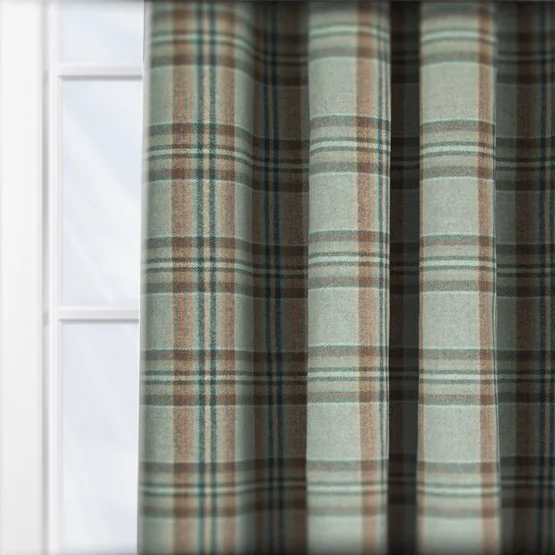 MOON Coates Aqua Rust curtain