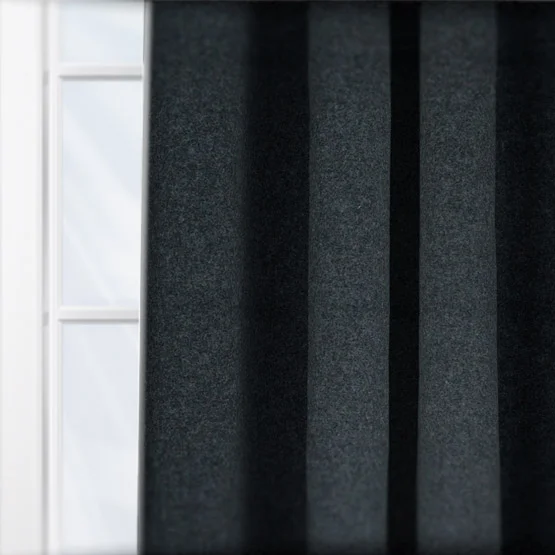 MOON Earth Charcoal curtain