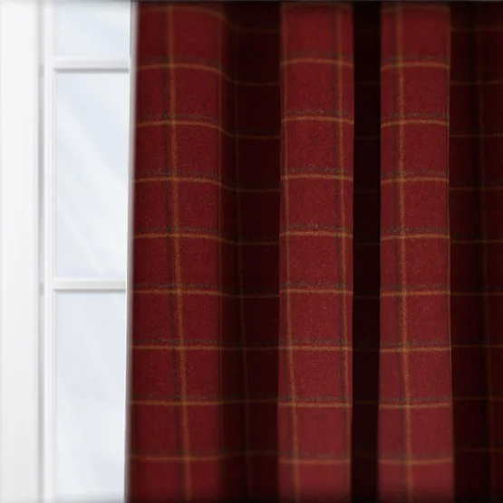 MOON St Andrew Claret curtain