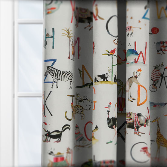 Prestigious Textiles Animal Alphabet Paintbox curtain