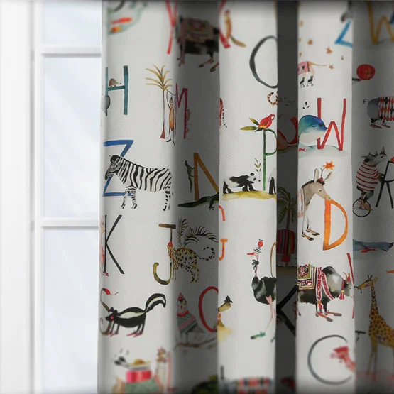Animal Alphabet Paintbox curtain